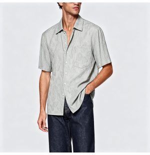 Simple Cotton Short Sleeve Shirt
