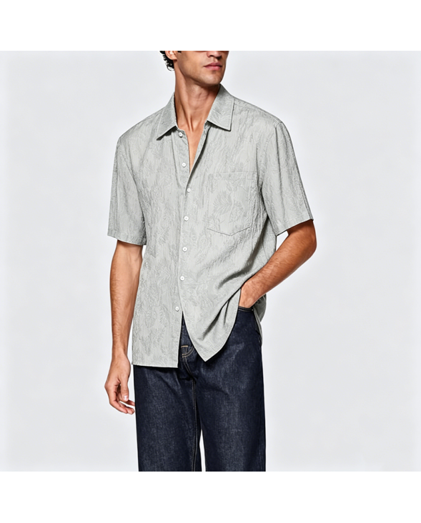 Simple Cotton Short Sleeve Shirt