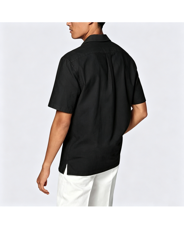 Simple Cotton Short-Sleeve Shirt