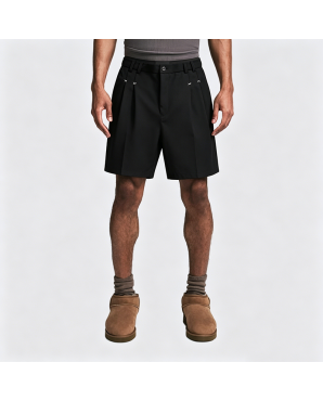 American Retro Solid Color Drape Shorts Loose Casual