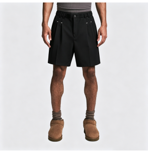 American Retro Solid Color Drape Shorts Loose Casual