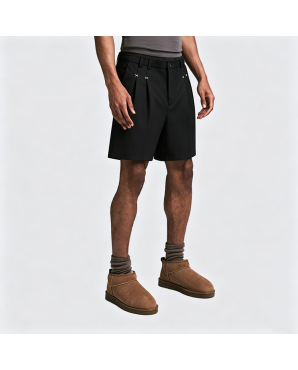 American Retro Solid Color Drape Shorts Loose Casual