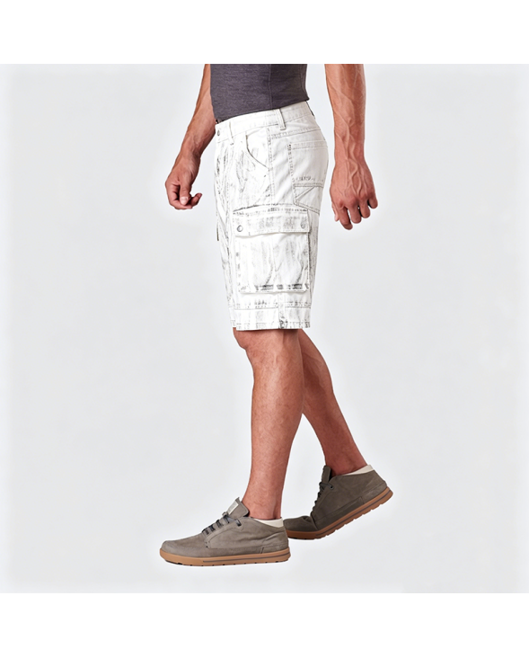 American Streetwear Dirty Workwear Denim Cargo Shorts Multi-Pocket Straight Leg