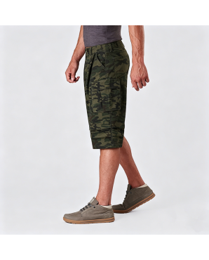 American Retro Camouflage Cargo Cropped Pants Loose Straight Wide Leg