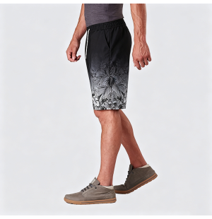 Gradient Quick-Dry Swim Trunks Men's Loose Casual Shorts