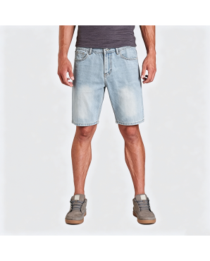 American Retro Light Wash Denim Shorts