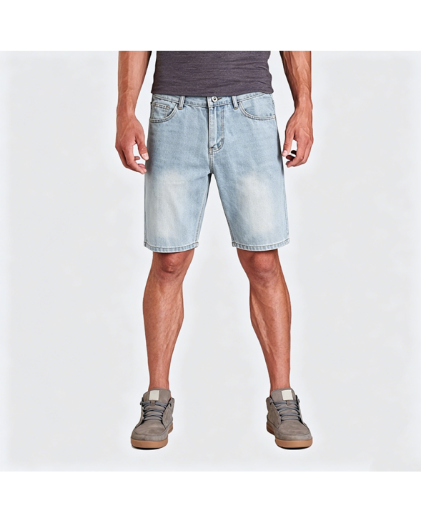 American Retro Light Wash Denim Shorts