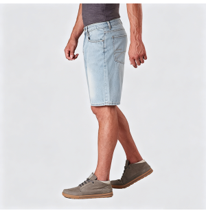 American Retro Light Wash Denim Shorts