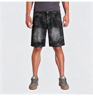 American Vintage Washed Denim Cropped Pants