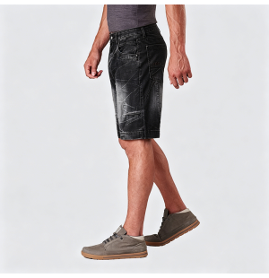 American Vintage Washed Denim Cropped Pants