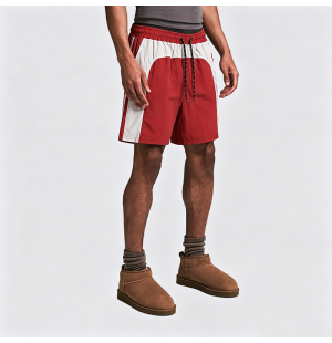 Men's Summer Quick-Dry Casual Shorts Loose Fit Patchwork Color-Block
