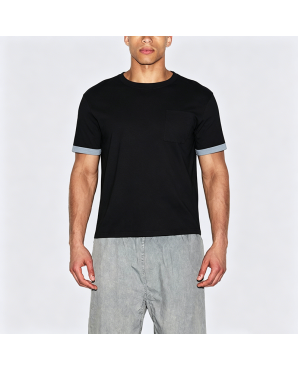 American Retro Color-Block Short-Sleeve T-Shirt