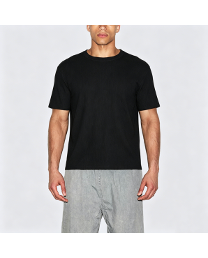 Summer Ice-Feel Ribbed Drape Short Sleeve T-Shirt