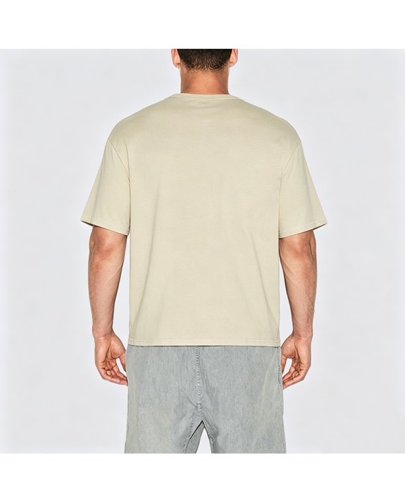 Japanese Minimalist Patch Pocket Work Short Sleeve T-Shirt