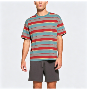 Cotton Striped Short-Sleeve T-Shirt