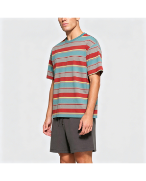 Cotton Striped Short-Sleeve T-Shirt