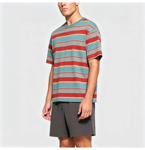 Cotton Striped Short-Sleeve T-Shirt