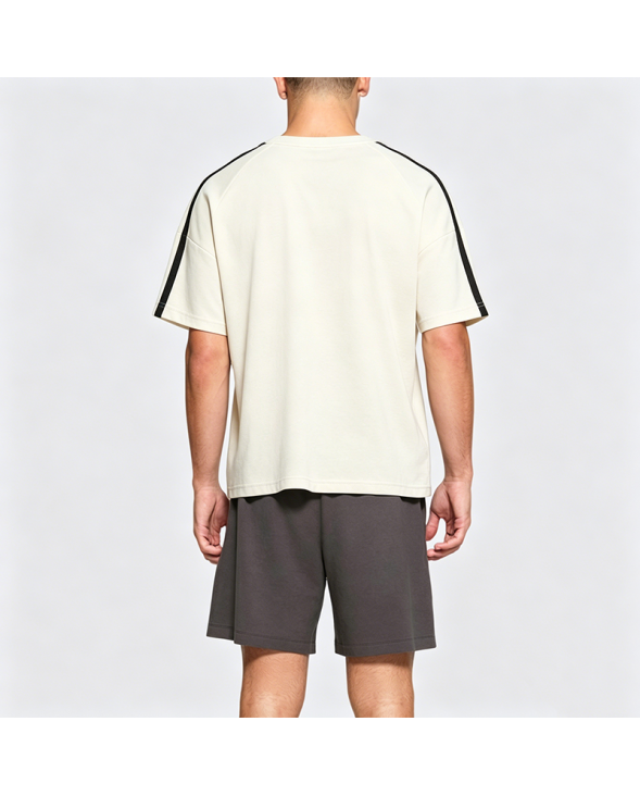 Summer Spliced Striped Short Sleeve T-Shirt