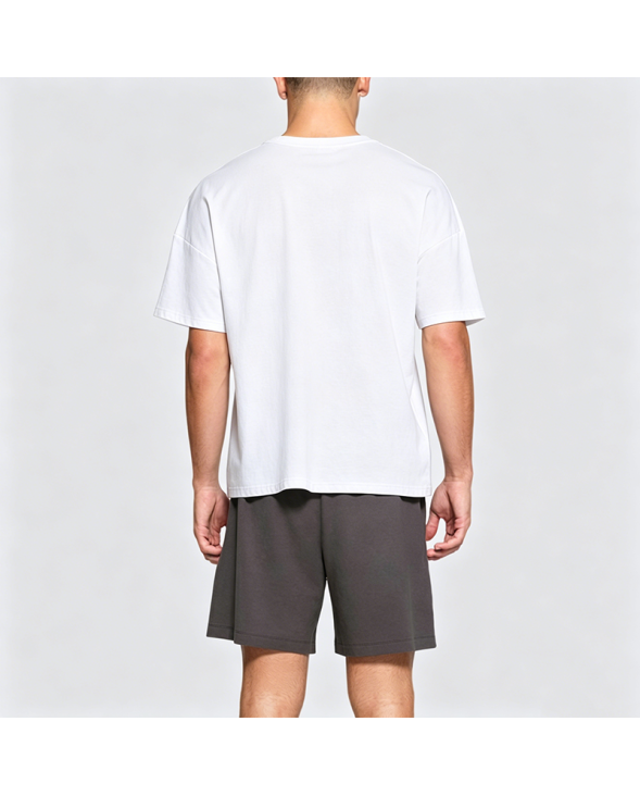 Cotton Deconstructed Color-Block Men's Short-Sleeve T-Shirt