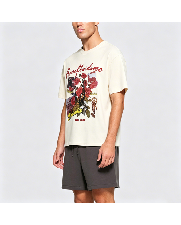 Printed Cotton Short-Sleeve T-Shirt