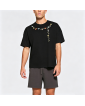 Floral Necklace Embroidered Short-Sleeve T-Shirt