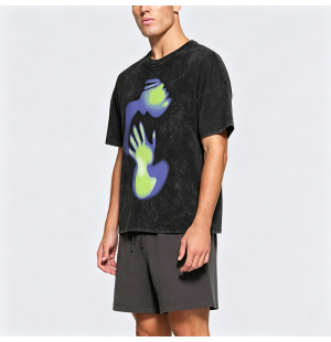 Distressed Washed Loose Short-Sleeve T-Shirt