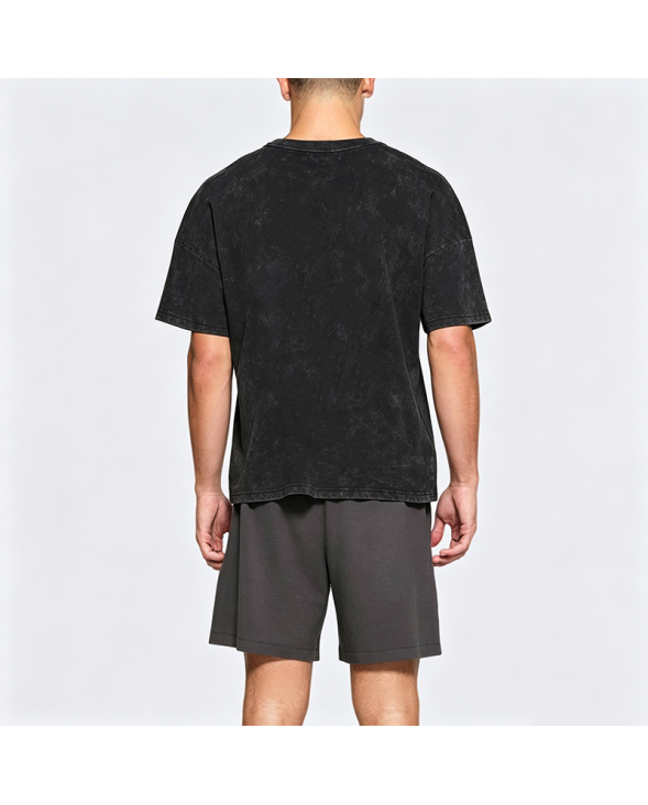 Distressed Washed Loose Short-Sleeve T-Shirt