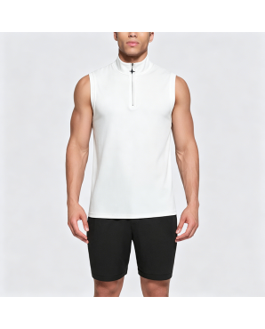 Star Zipper Sleeveless Top Men's Summer Vest