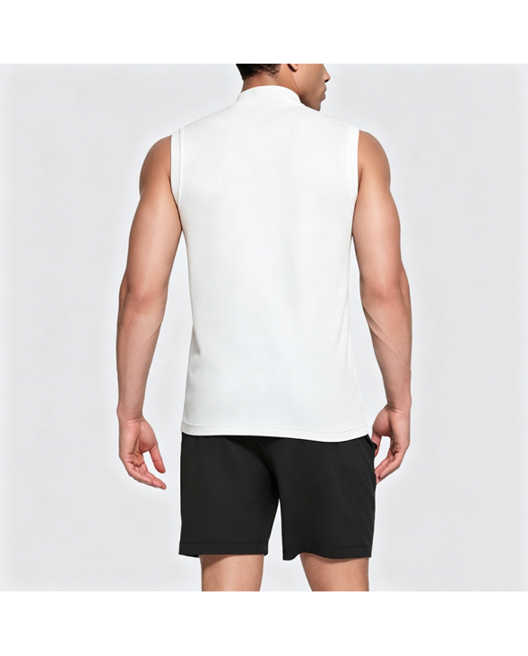 Star Zipper Sleeveless Top Men's Summer Vest