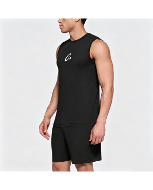 Small Flying Disc Print Loose Sleeveless Tank