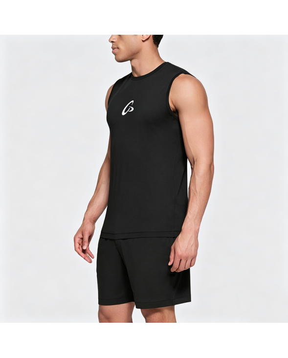 Small Flying Disc Print Loose Sleeveless Tank