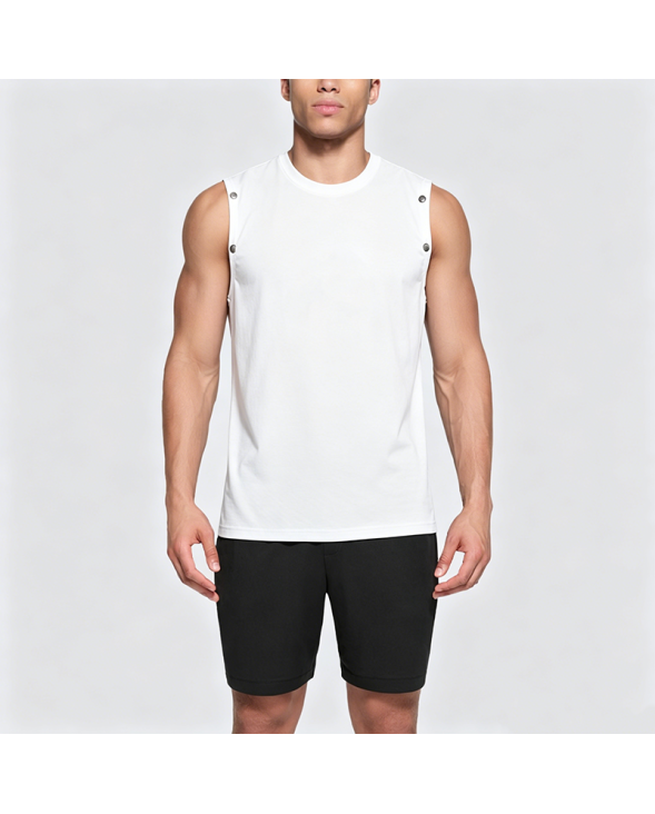 American High Street Loose Sleeveless Printed Vest